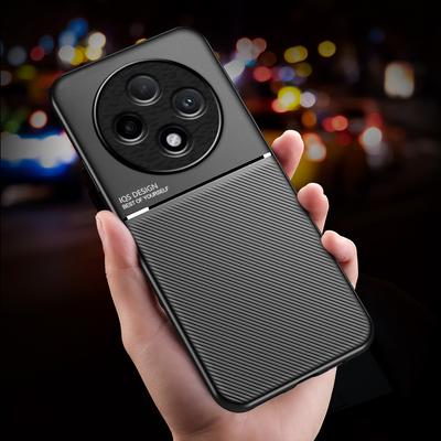Para Oppo A3 Funda a Prueba de Golpes Soporte Magnético para Coche Funda de Cuero Silicona Fundas para Teléfono para Oppo A2 5G Maleta para Oppo A2 Pro 5G