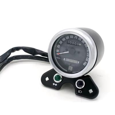 Retro Motorcycle Speedometer Digital Odometer LCD Digital Interface Fuel Gauge Speedometer Compatible With CG125