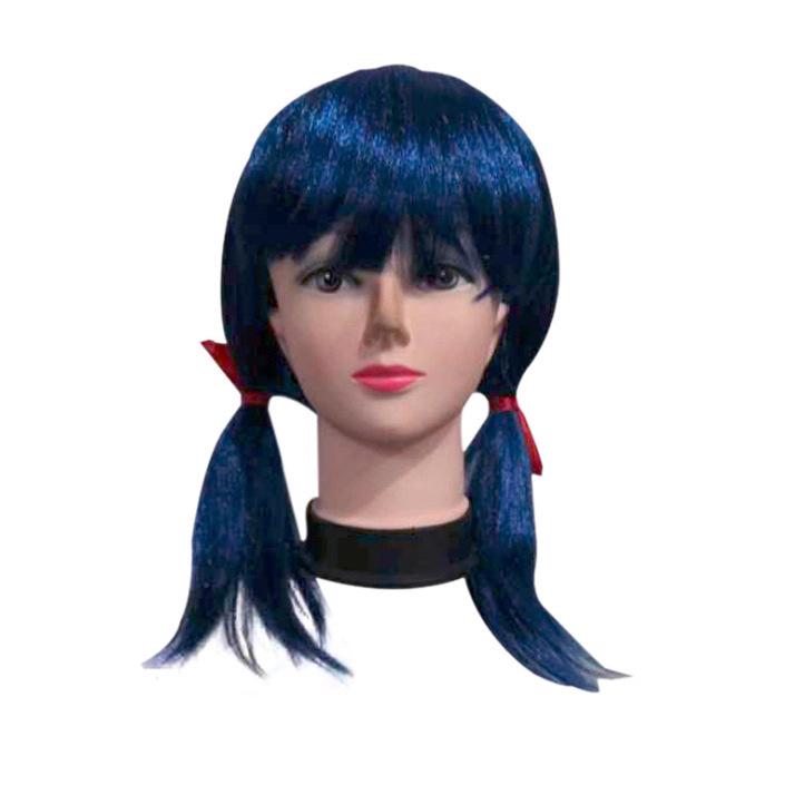 5-teiliges Halloween Marienkäfer Onesie Kostüm: Beinhaltet Handschuhe, Fußüberzieher, Augenmaske, Tasche und Perücke