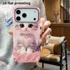 Phone Case: 2D Flat Design Suitable for iPhone 18 17 16 15 14 13 Pro Film Protective Case, Couple Style, Little Angel Cat, Christmas and Halloween Gif