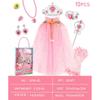 Girls Princess Dress Up Set Cape Wand Crown Jewelry 6pcs Kids Pretend Play Toys