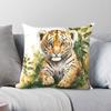 Little Tiger Cub In A Jungle Pillowcase Polyester Linen Velvet Printed Zip Decor Throw Pillow Case Car Cushion Cover Wholesale