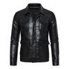 Motorcycle Men's Leather Jacket, Young Men's Autumn New Korean Version, Trendy, Slim, Handsome, Versatile Lapel Riding Leather Jacket