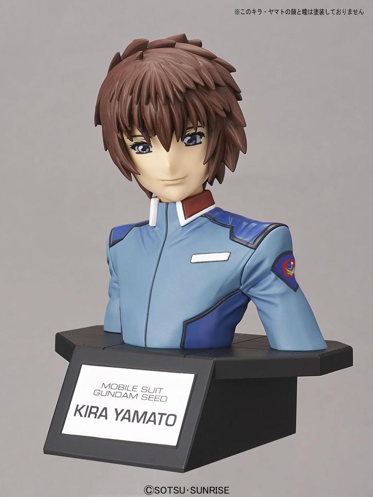 Bust Mobile Suit Gundam SEED Kira Yamato Plastic Model Figure-rise Color-coded