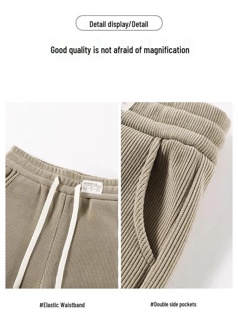 Damen Petite Slim-Fit Fleecegefütterte Chenille Weitbein Hose für Herbst/Winter 2025