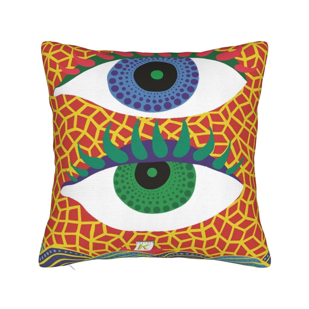 Yayoi Kusama - Batik Pillowcase Polyester Cushion Cover Decoration Throw Pillow Case Cover Home Square 45*45cm