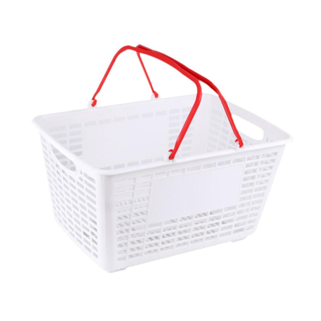 Shopping Basket Supermarket Organizer Multipurpose Ergonomic Storage Basket for Vegetables Garage Bedroom Closet Basement