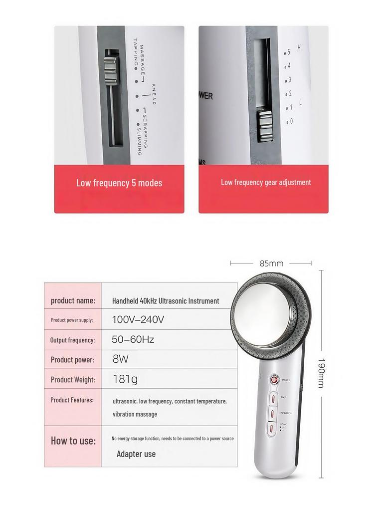 EMS Ultrasonic Slimming & Skin Rejuvenation Device: Fat Blasting & Beauty Shaping Solution
