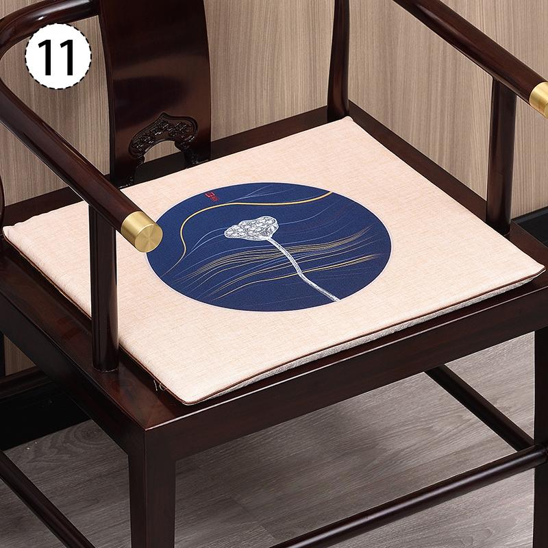 Chinese Style Chair Cushion Mahogany Sofa Stool Seat Pad Dining Chair Tatami Living Room Armchair Cushion Zen Meditation Mat