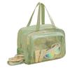 Large Capacity Waterproof Cosmetic Bag Pu Transparent Travel Storage Bag  Outdoor