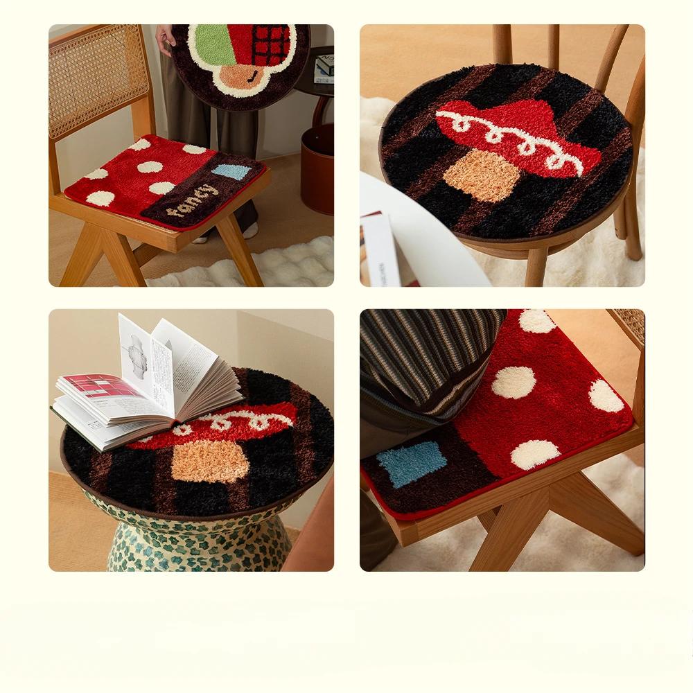 Cute Cartoon Plush Seat Cushion Modern Simple Household Accessories Office Creative Warm Bench Classroom Chair Butt Seat Cushion