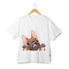 French Bulldog T-Shirt - Unisex Cute Dog Paws Cartoon Graphic Pet Tee