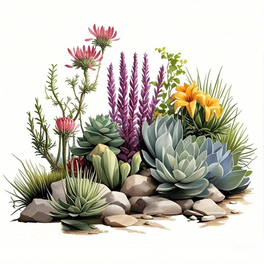 1Pc Self-adhesive Succulent Pattern Cover-up  Decorative Wall Stickers Waterproof Car Stickers