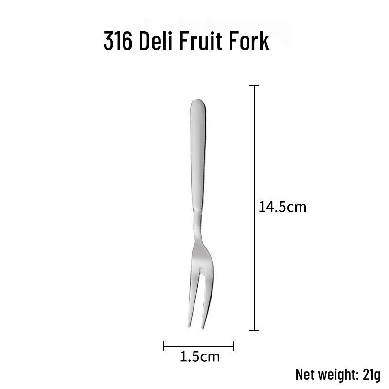 316 Edelstahl Besteckset: Suppenlöffel, Obstgabel, Schöpfkelle, Schaber für westliche Küche