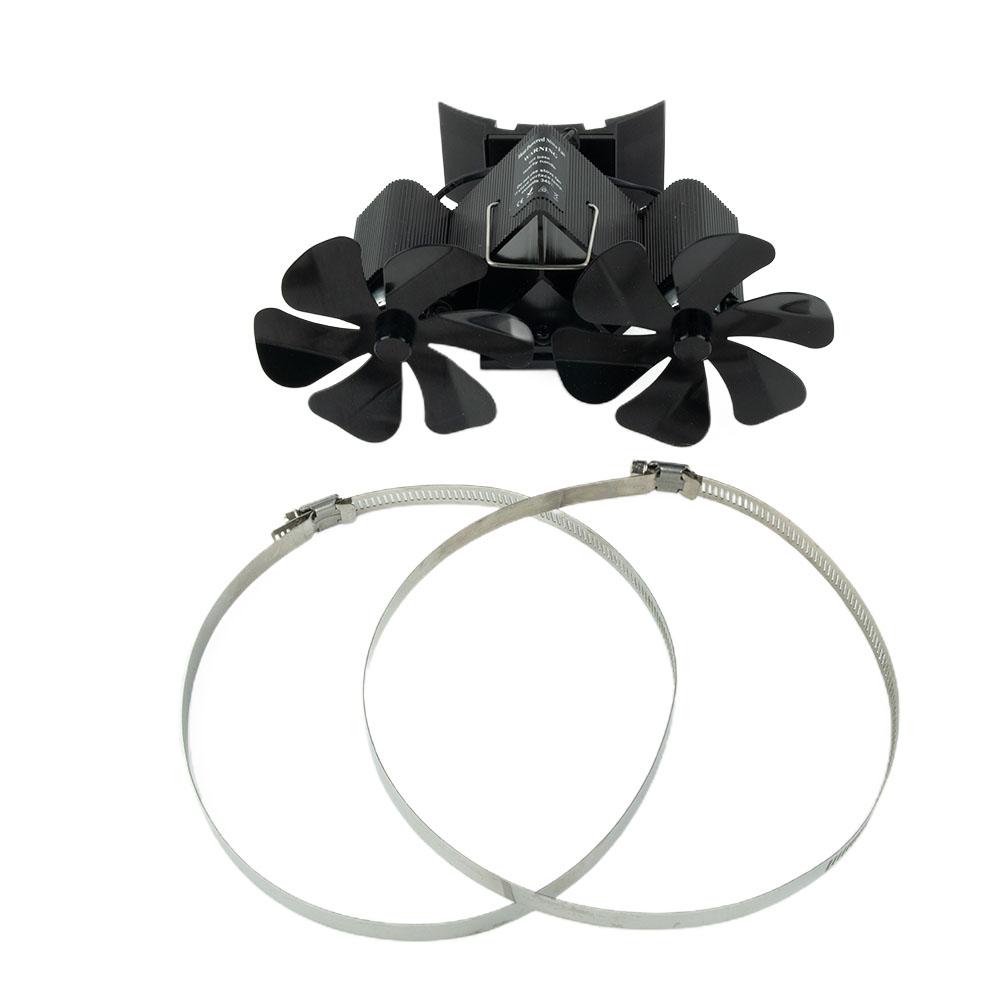 1 Set Fireplace Fan Home Improvement Thermoelectric Module Accessories Aluminum Blade Fireplace Fan Replacement