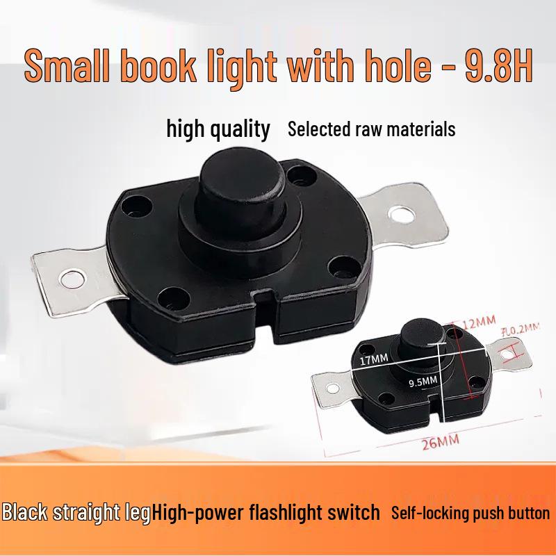 High-Brightness Bent Pin Self-Locking Multi-Function Flashlight Switch