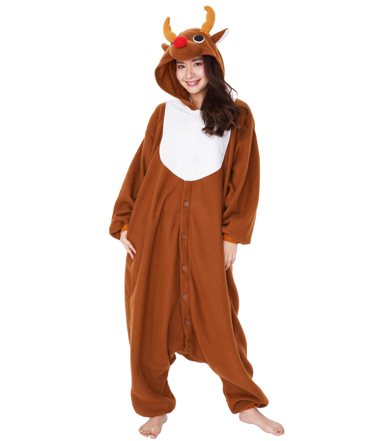 

SAZAC Fleece Kigurumi Reindeer Brown
