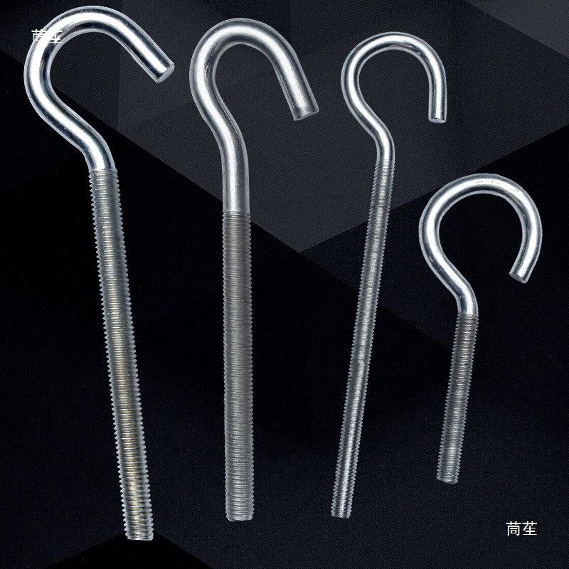Galvanized Closed Eye Screw Hook with Ring Bolt
