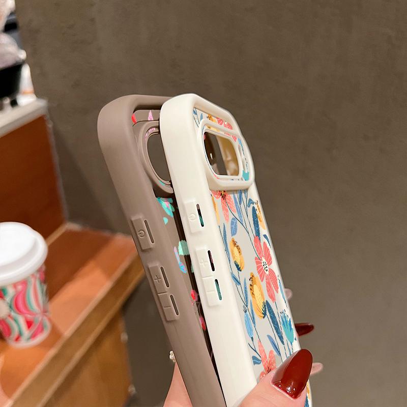 Colorful Floral Print Soft TPU Phone Case For Google Pixel 9 Pro XL 8 Pro 8A Lens Protection Matte Shockproof Bumper Cover