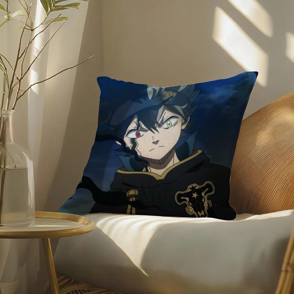 Hotanimecartoonblackclover Pillow Case Pillowcase, Double-Sided Printed, Sofa Cushion, Bedroom Headboard