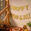Party Decorations Glitter Letter Hanging Flag for Indian Decor