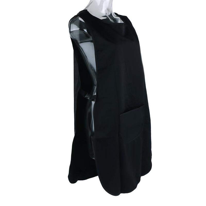 Șorț Impermeabil Față-Verso Negru/Transparent Uniformă Frizerie Șorț Coafor Salon Vesta Coafor Pentru Salon de Înfrumusețare Unghii