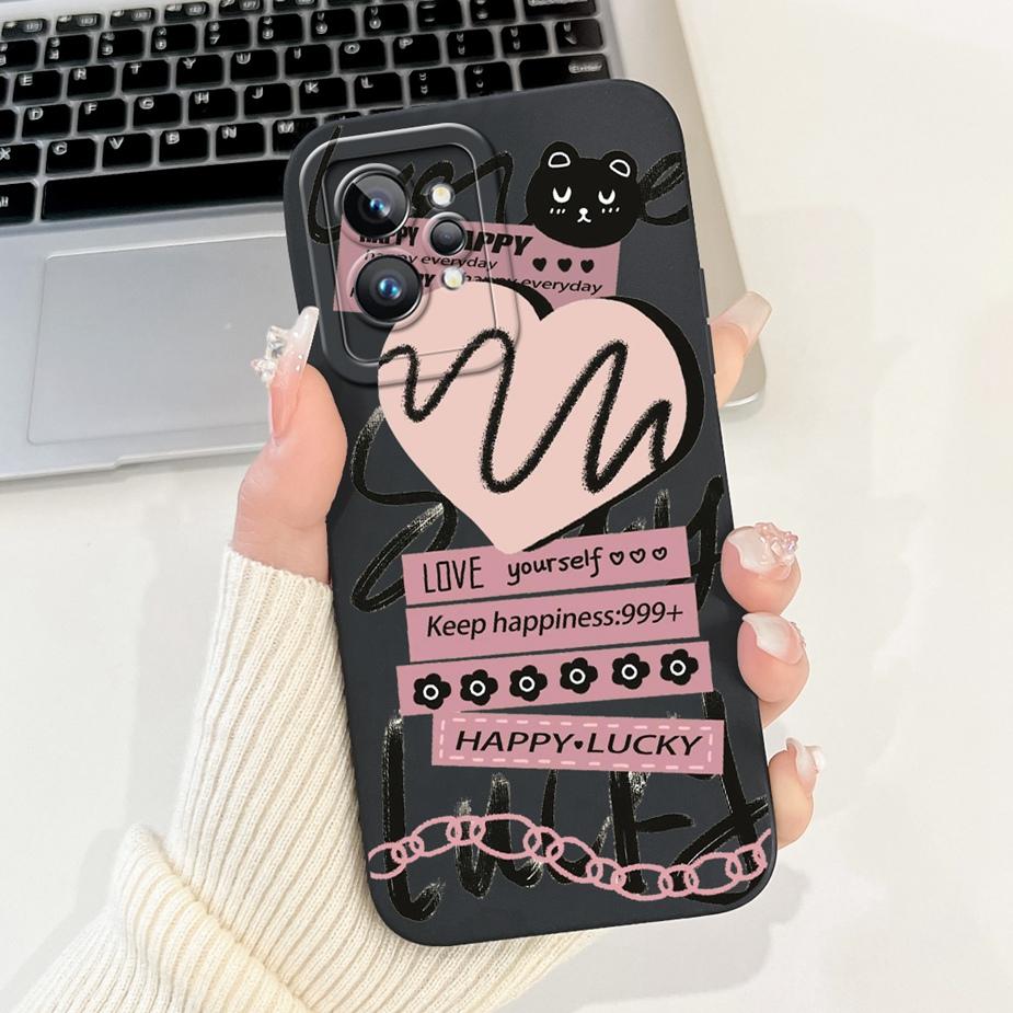 For Realme GT2 Pro Case RMX3301 Cute Fashion Cartoon Cover Shockproof Phone Case For Realme GT 2 Pro RealmeGT2 RMX3310 Soft Bags