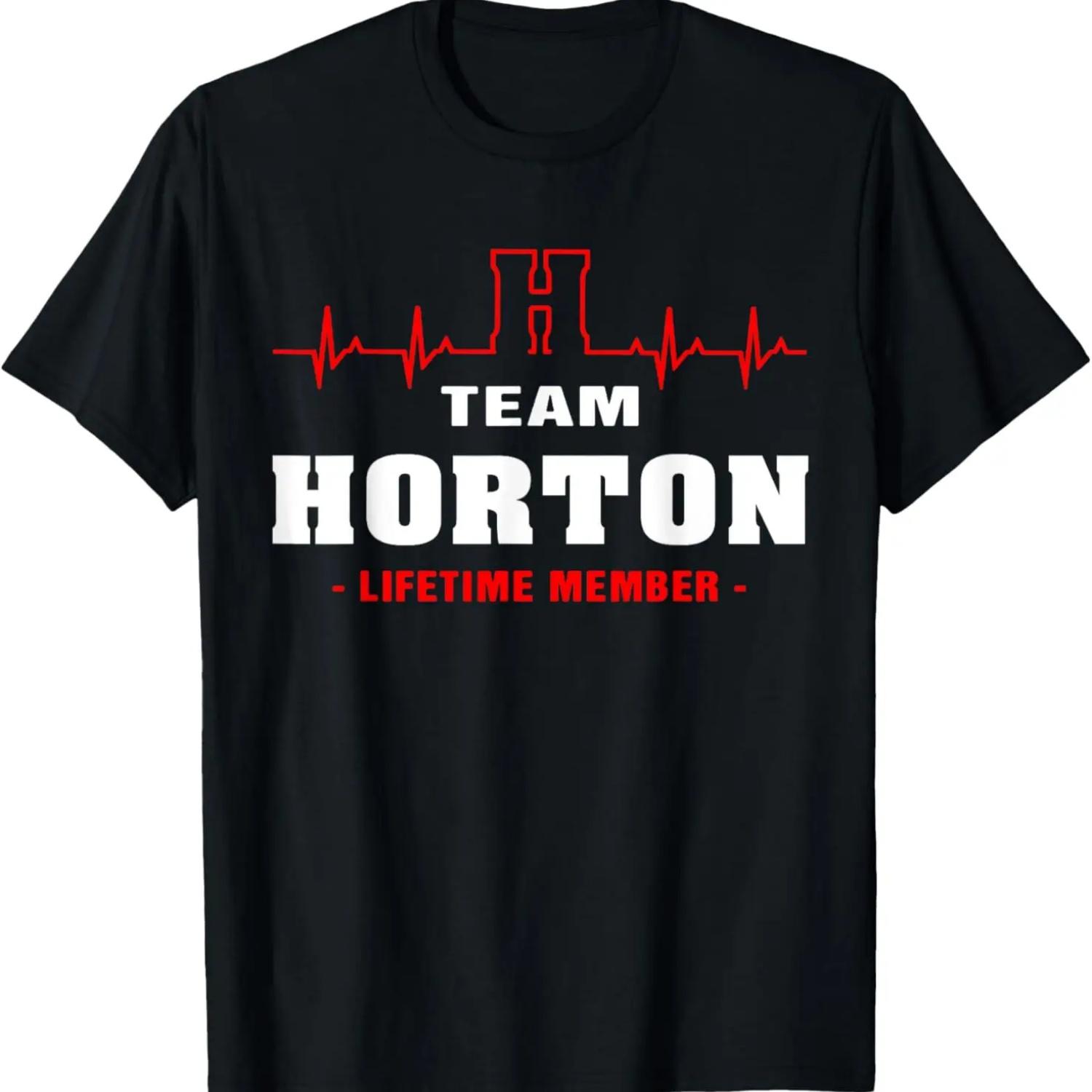 HORTON surname Family last name Team HORTON lifetime member T-Shirt S чёрный