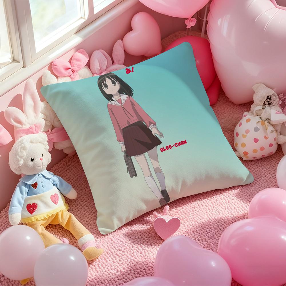Anime AAzumanga Daioh Pillow Case Soft Plush Fabric DoubleSided Printed Cushion Cover Warm Winter Sofa Pillow Case