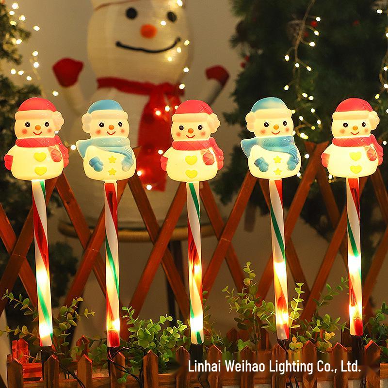 

Солнечные светодиодные рождественские садовые атмосферные огни для двора: Уличное грунтовое крепление Solar-powered 1-to-5, 8 Modes