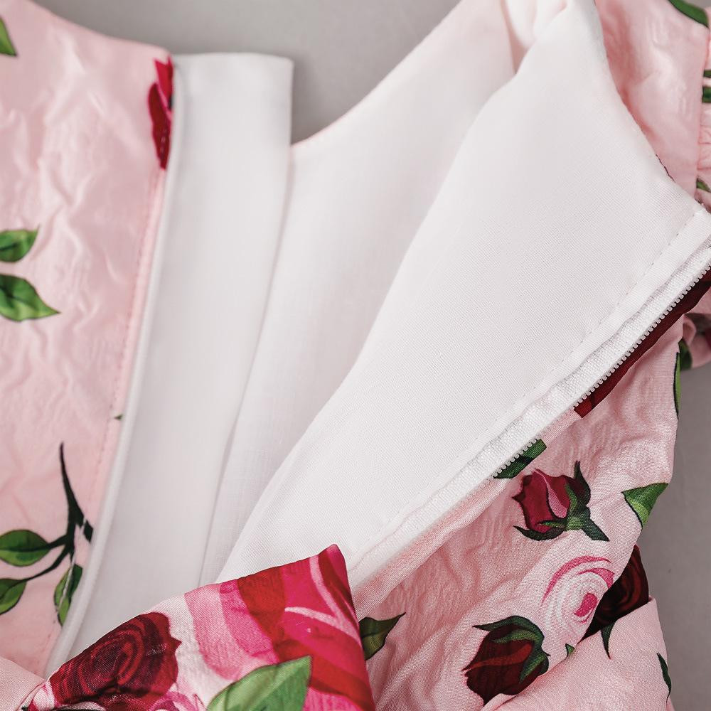 Novorozenecké šaty Růžový květ Kojenecký Dívčí Šaty Krajkové Šaty na křest Dívčí Oslava narozenin Svatba Oblečení pro miminko