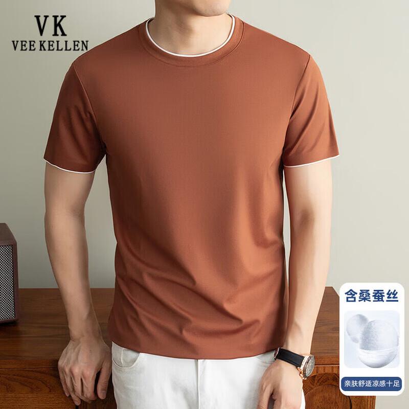 VEE KELLEN Men s Breathable Short-Sleeve T-Shirt M оранжевый
