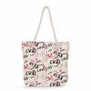 Multifunctional Valentine's Day Printed Thick Rope Shoulder Beach Bag Casual Large Capacity Handbag 0122