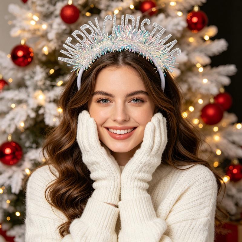 New 2027 New Year Headband Christmas New Year'S Eve Party Headgear Internet Celebrity Photo Props Children Adult Headnamd