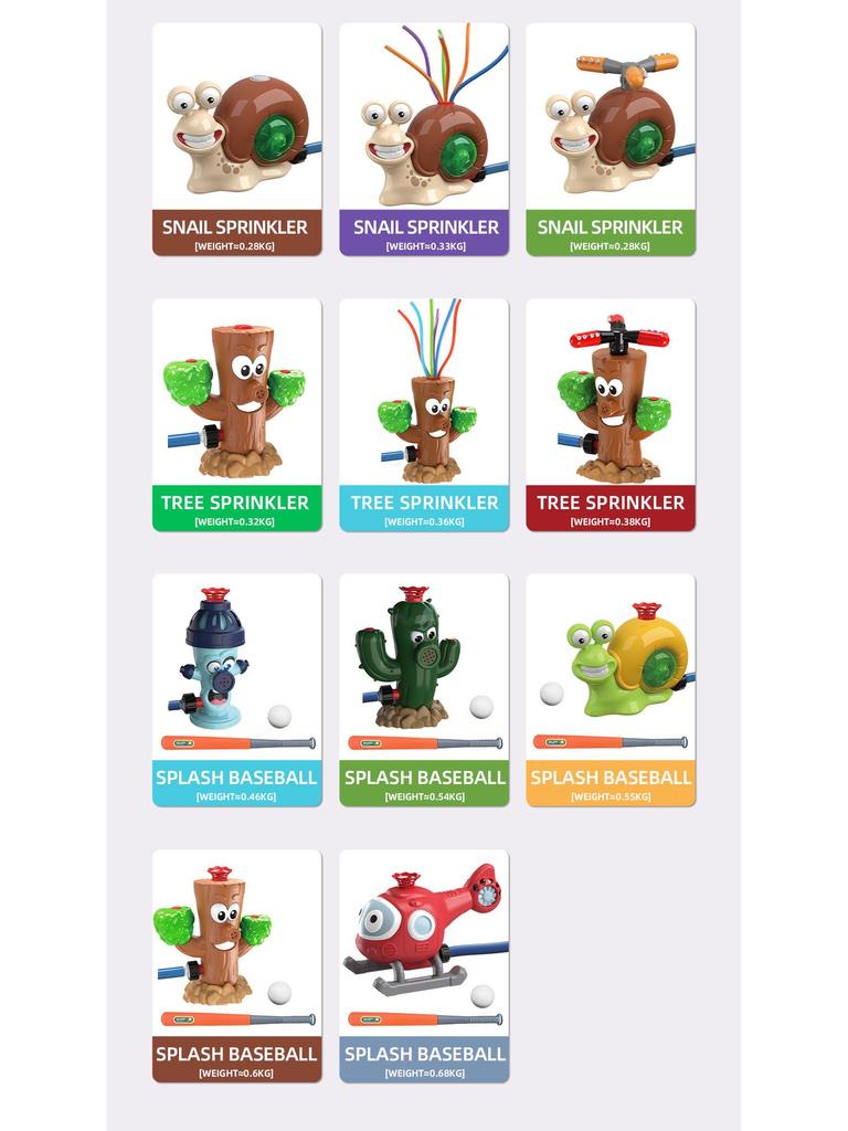 Cartoon Fire Hydrant Lawn Rotating Sprinkler - Automatic Watering & Play Toy