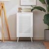 VidaXL Shutter Door Solid Pine Wood White 61.5x39.4 Cm