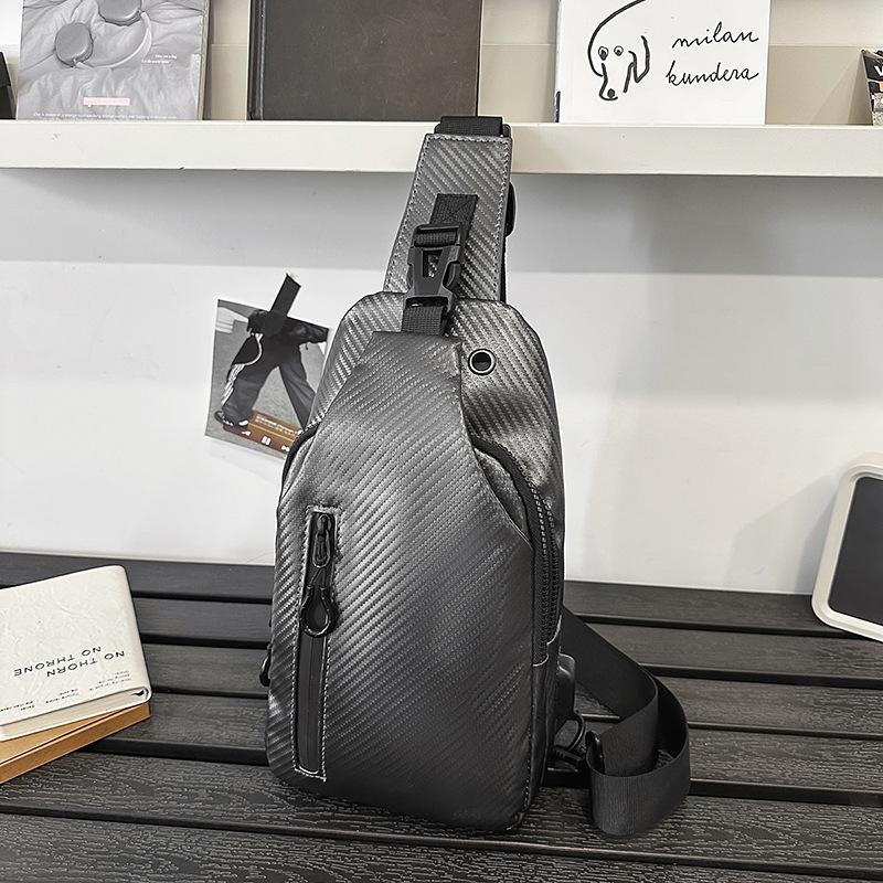 

Breast Bag Men S And Women S Waterproof And Wear-Resistant Shoulder Bag Casual Small Backpack Business Messenger Shoulder Bag Student Tooling Bag серебряный серый