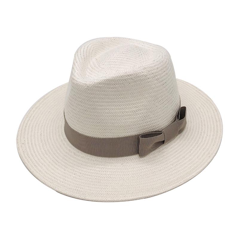 Recommended Self-Produced Men'S And Women'S Five-Point Fine Grass Multi-Color Summer Sun Protection And Sunshade Panama Straw Hat