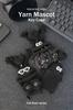 [macaroni Edge] Macaroni Edge Yarn Mascot Key Case, Full Black, Monster Keychain, Accessory Case, Key Storage, Korean Item, Handmade (Vacation)