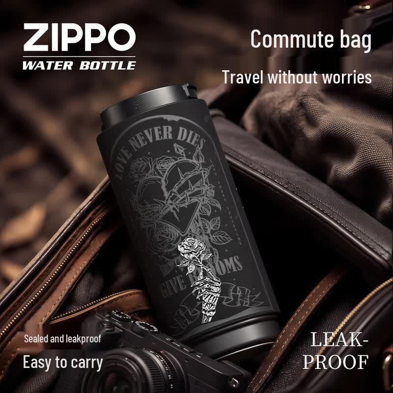 ZIPPO Hot Love Rose Large Capacity Insulated Travel Mug