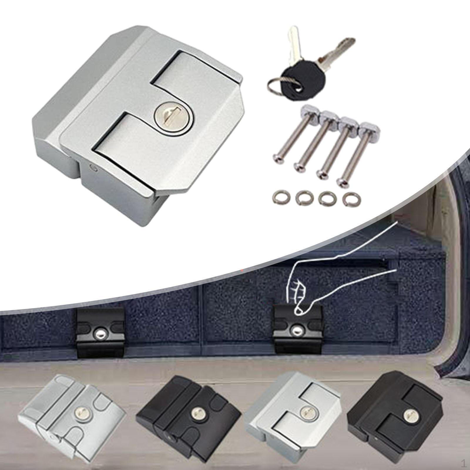 

Lock, Distribution Box Lock with M5*40 Screw, Multi-purpose Control Cabinet Door for Boat, interior argent