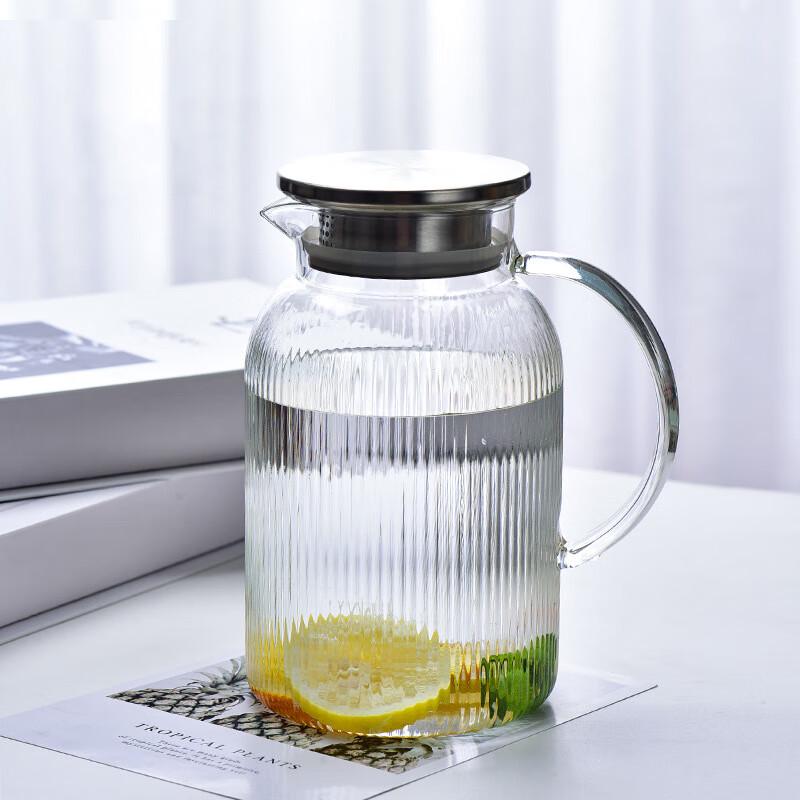 Gestreifter Wasserkanne aus hochborosilicate Glas