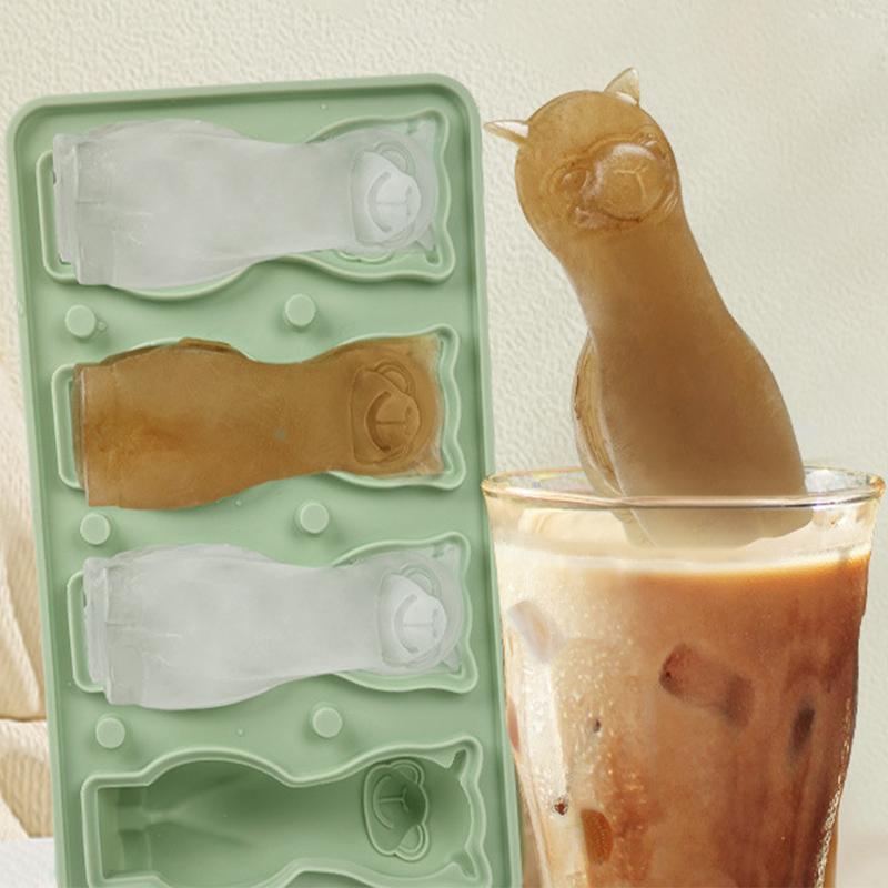 3D Alpaca Ice Cube Mold, Ice Cube Tray With Funnel With Funnel For Cocktails, Bourbon,Brandy, Whiskey Gifts For Men
