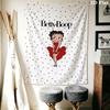 betty boop Wall Tapestry Aesthetic Wall Hanging Printed Fabric Blanket Decorative Tapestries for Bedroom Living Room Home Decor