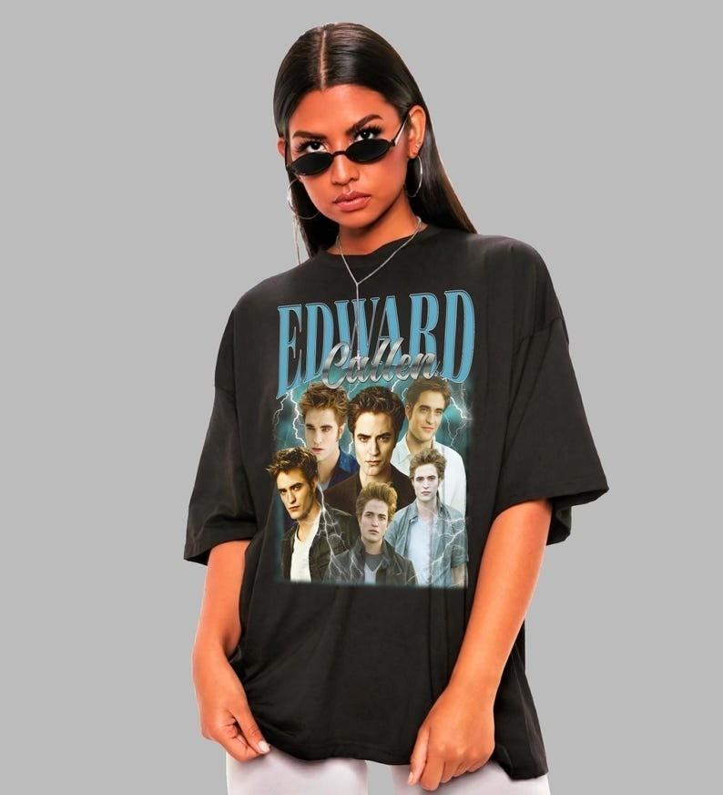 Edward Cullen Shirt Vampire Movie TeeBella SwanJacob BlackKristen Stewart Unisex T-Shirt XXL