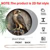 2D Flat Aluminum Eagle-Themed Wall Decor 7.87 Inches X 7.87 Inches Perfect for Farmhouses, Bars, Cafes, Parties, Front Doors, Porches, Indoor and