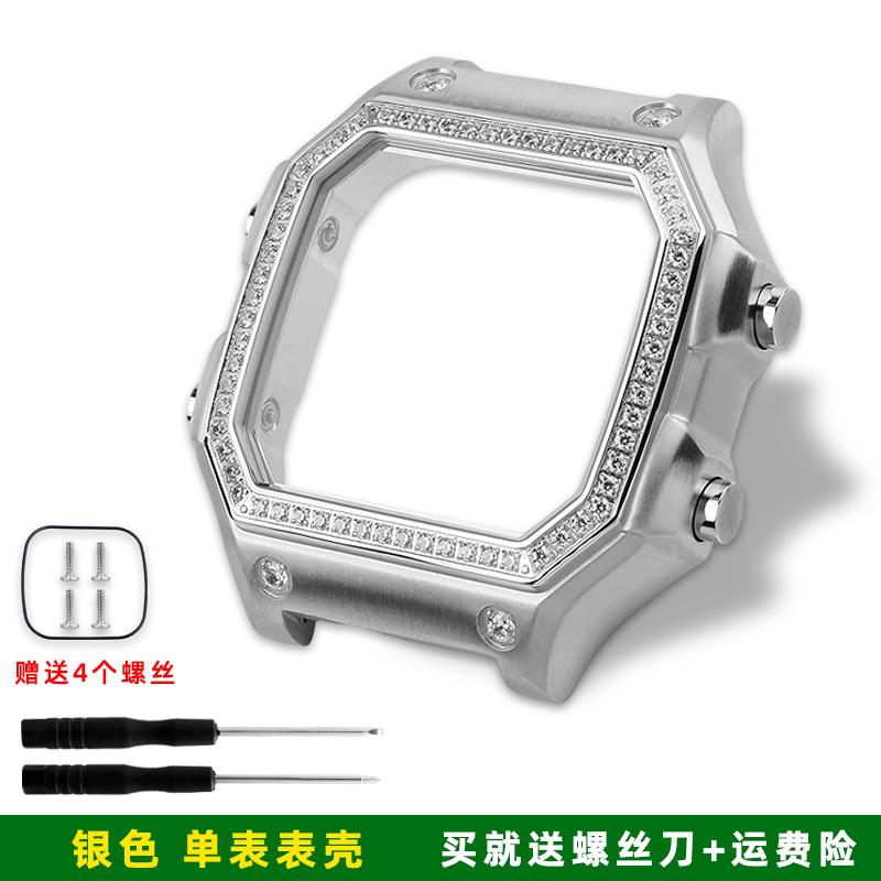 

For Casio Small Square Watch 3299 AE1200WH/AE1300/WS1600 Modified Diamond Case Metal Shell Stainless Steel Shell Steel Strip Set AE-1200 1300mm