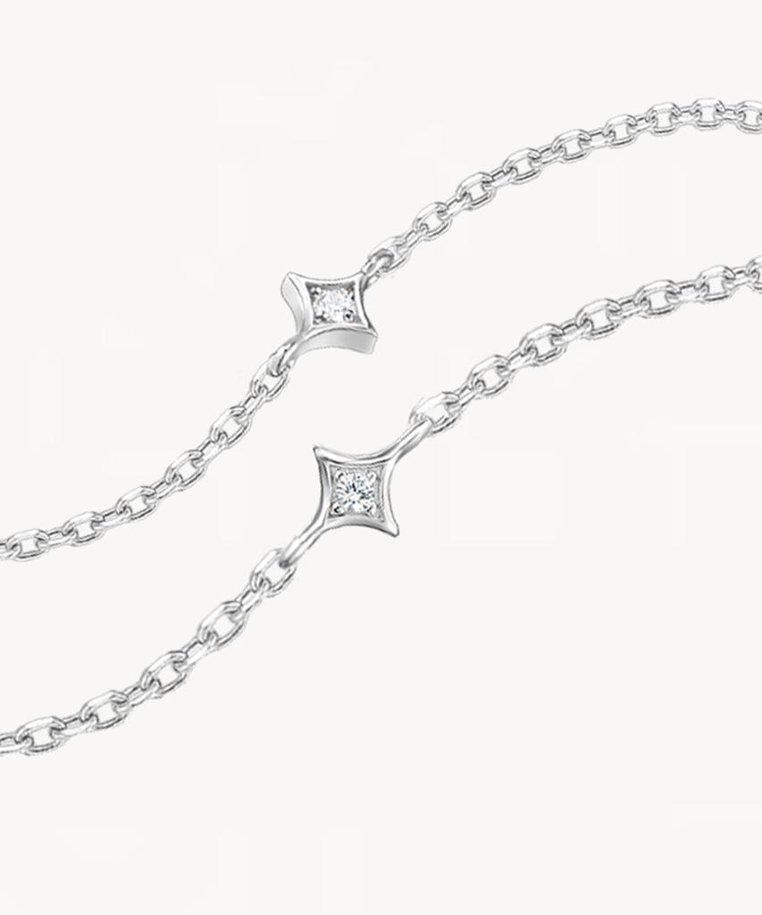 Lola Rose Starry Mother-Of-Pearl Drop Silver Necklace