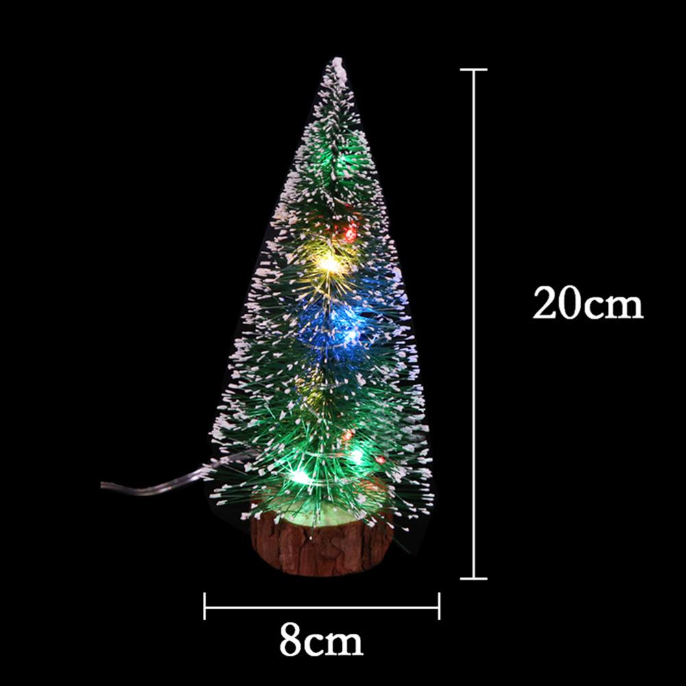 LED mini vánoční stromeček 15cm 20cm 25cm 30cm teplé světlo barevné světlo dekorativní ozdoba pro domov