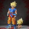 27cm Double Dragon Ball Son Goku Figure Super Saiyan Action Figures Pvc Statue Collection Model Gift Toys Z Headed In Round Sensory Compression Bouncy